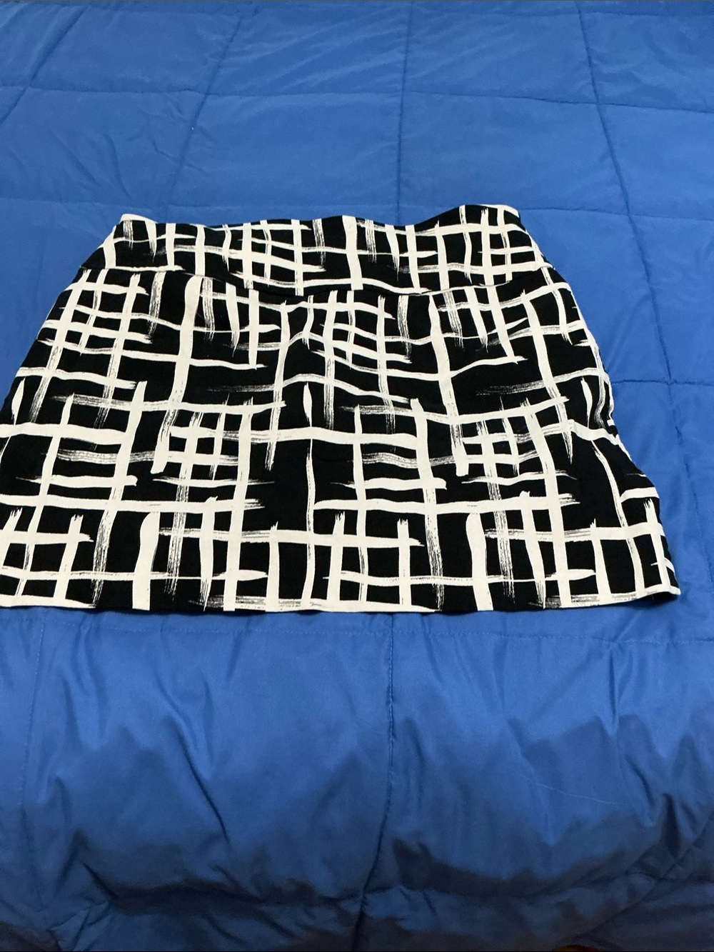 Black and White S.C.& CO. Grid Print pull on women’s Skort size XXL